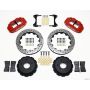 Wilwood 140-10471-DR Narrow Superlite 4R Rear Kit 12.88in Drilled Red 65-82 Corvette C2/C3