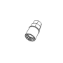 Project Kics WA751121 Spare Lock Key for Leggdura Racing Shell Type Lock Lugs (num 1121)