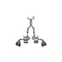 Corsa 16-18 Chevy Camaro SS Xtreme+ 2.75in Cat-Back Dual Rear Exit w/ Single 4.5in Black PVD Tip