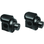 Kuryakyn 8895 Non-Pivot Splined Peg Adapter Harley-Davidson Models Black