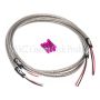 NAMZ NTSH-3602 Turn Signal Harness 36in. (SS Braided & Clear Coated - For Switch Housing Mounted Signals)