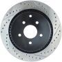 Stoptech 127.42105L 09 Infiniti FX50 SportStop Slotted & Drilled Rear Left Rotor