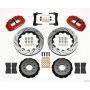 Wilwood 140-9110-DR Narrow Superlite 6R Front Hat Kit 14.00in Drill Red 2005-2014 Mustang