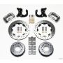 Wilwood 140-2115-DP Forged Dynalite P/S Rear Kit Drilled Polished Big Ford 2.36in Offset