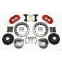 Wilwood 140-10909-DR Narrow Superlite 4R Rear P-Brk Kit 12.88in Drilled Red Chevy 12 Bolt-Spec 3.15in Brng Front