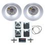 PowerStop ESK6672 Genuine Geomet Coated Rotors, ECE-R90 Brake Pads + Hardware Kit