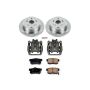 PowerStop KCOE206B OE Stock Replacement Low-Dust Ceramic Brake Pad, Rotor and Caliper Kit