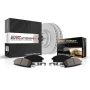 PowerStop CRK8675 Genuine Geomet Coated Rotor and Low-Dust Ceramic Brake Pad Kit