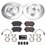 PowerStop K8486 Z23 Daily Driver Carbon-Fiber Ceramic Brake Pad and Drilled & Slotted Rotor Kit
