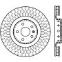 StopTech 09-15 Cadillac CTS-V Cryo Slotted Front Left Sport Brake Rotor