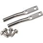 Kentrol 97-06 Jeep Wrangler TJ Door Strap Pins Pair - Polished Silver