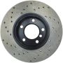 Stoptech 128.34077L 08-10 BMW 128i Cross Drilled Left Front Rotor