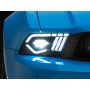Raxiom 422461 10-12 Ford Mustang w/ Factory Halogen LED Projector Headlights- Blk Housing (Clear Lens)