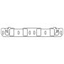 Cometic Gasket CP15649 Cometic Ford 302/351W V8 Intake Manifold Gasket .060in Fiber 1.400in X 2.250in Port 20 Pack