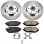PowerStop KOE6971 OE Stock Replacement Low-Dust Ceramic Brake Pad and Rotor Kit