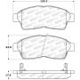 Stoptech 309.05621 Sport Brake Pads w/Shims & Hardware - Front