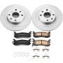 PowerStop CRK772 Genuine Geomet Coated Rotor and Low-Dust Ceramic Brake Pad Kit
