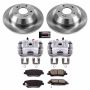 PowerStop KCOE7507 OE Stock Replacement Low-Dust Ceramic Brake Pad, Rotor and Caliper Kit