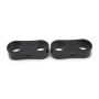 Russell 654313 Hose Separator for -8 Braided Hose - Black Anodized (2 Pack)