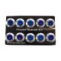 NRG Fender Washer Kit (TI Series) M6 Bolts/SS For Plastic (Silver Washer/TI Burn Screw) - Set of 10