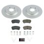 PowerStop CRK8306 Genuine Geomet Coated Rotor and Low-Dust Ceramic Brake Pad Kit