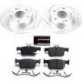 PowerStop K7725 Z23 Daily Driver Carbon-Fiber Ceramic Brake Pad and Drilled & Slotted Rotor Kit
