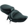 Mustang Motorcycle 75109 Mustang 91-05 Harley Dyna Wide Touring 1PC Seat w/Studs - Black