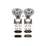 PowerStop KCOE179A OE Stock Replacement Low-Dust Ceramic Brake Pad, Rotor and Caliper Kit