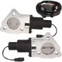 QTP QTEC50 2.5in Bolt-On QTEC Dual Electric Cutout Valves - Pair