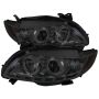 SPYDER 5032522 Projector Headlights - LED Halo - DRL - Smoke