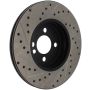 Stoptech 127.34101L Slotted & Drilled Sport Brake Rotor 07-13 Mini Cooper