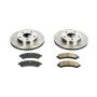PowerStop KOE2004 OE Stock Replacement Low-Dust Ceramic Brake Pad and Rotor Kit