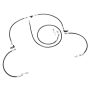 Chase Bays CB-E36-OEMC92/HB BMW E36 Pass Thru-Inline/Single Rr Caliper OE MC Hydro Handbrake Line Kit