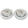 PowerStop JBR1792XPR PowerStop Evolution Performance Drilled, Slotted & Plated Brake Rotor Pair