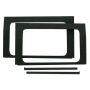 Design Engineering 50173 Rear Side Window Kit Jeep Wrangler JL 2018-2025 4 Door Black