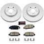 PowerStop CRK6777 Genuine Geomet Coated Rotor and Low-Dust Ceramic Brake Pad Kit