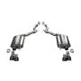 CORSA Performance 21050BLK Corsa 2018-2023 Ford Mustang GT Convertible Sport Axle-Back Exhaust w/ Black PVD 4in Tips