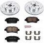 PowerStop K5219 Z23 Daily Driver Carbon-Fiber Ceramic Brake Pad and Drilled & Slotted Rotor Kit