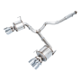 AWE Tuning 3015-42979 2022+ VB Subaru WRX Touring Edition Exhaust - Chrome Silver Tips