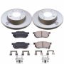 PowerStop CRK4795 Genuine Geomet Coated Rotor and Low-Dust Ceramic Brake Pad Kit