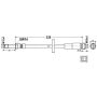 ATE 330454 ATE Original Rear Brake Hydraulic Hose for Porsche 330454