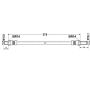 ATE 330558 ATE Original Front Brake Hydraulic Hose for Jaguar 330558