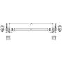 ATE 330625 ATE Original Rear Brake Hydraulic Hose for Audi 330625