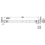 ATE 330634 ATE Original Rear Brake Hydraulic Hose for Saab 330634