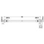 ATE 330717 ATE Original Rear Brake Hydraulic Hose for Saab 330717