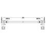 ATE 330733 ATE Original Front Brake Hydraulic Hose for Volvo 330733