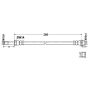 ATE 331089 ATE Original Front Brake Hydraulic Hose for Mercedes-Benz 331089