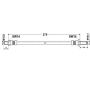 ATE 331213 ATE Original Front Brake Hydraulic Hose for Saab 331213