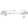 ATE 331234 ATE Original Rear Brake Hydraulic Hose for Audi, Volkswagen 331234