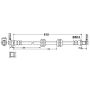 ATE 331241 ATE Original Rear Brake Hydraulic Hose for Mercedes-Benz 331241